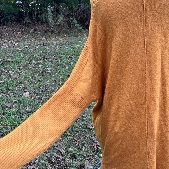 Time & Tru long sleeve sweater, turtle neck, long length, Fall Orange Color - Picture 7 of 10